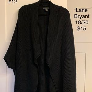 Lane Bryant black cardigan